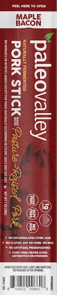 Maple Bacon pasture-raised pork stick