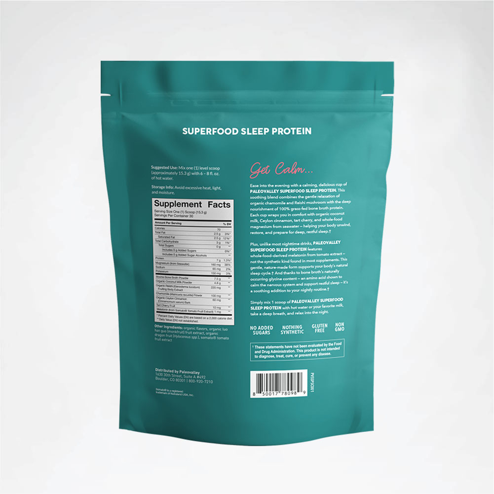 Sleep Protein Backing